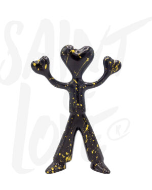 Saint of Love® Handpainted Black/Gold